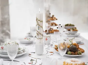 Hammershøi Advent 蜡烛 5 cm - 白色 - Kähler