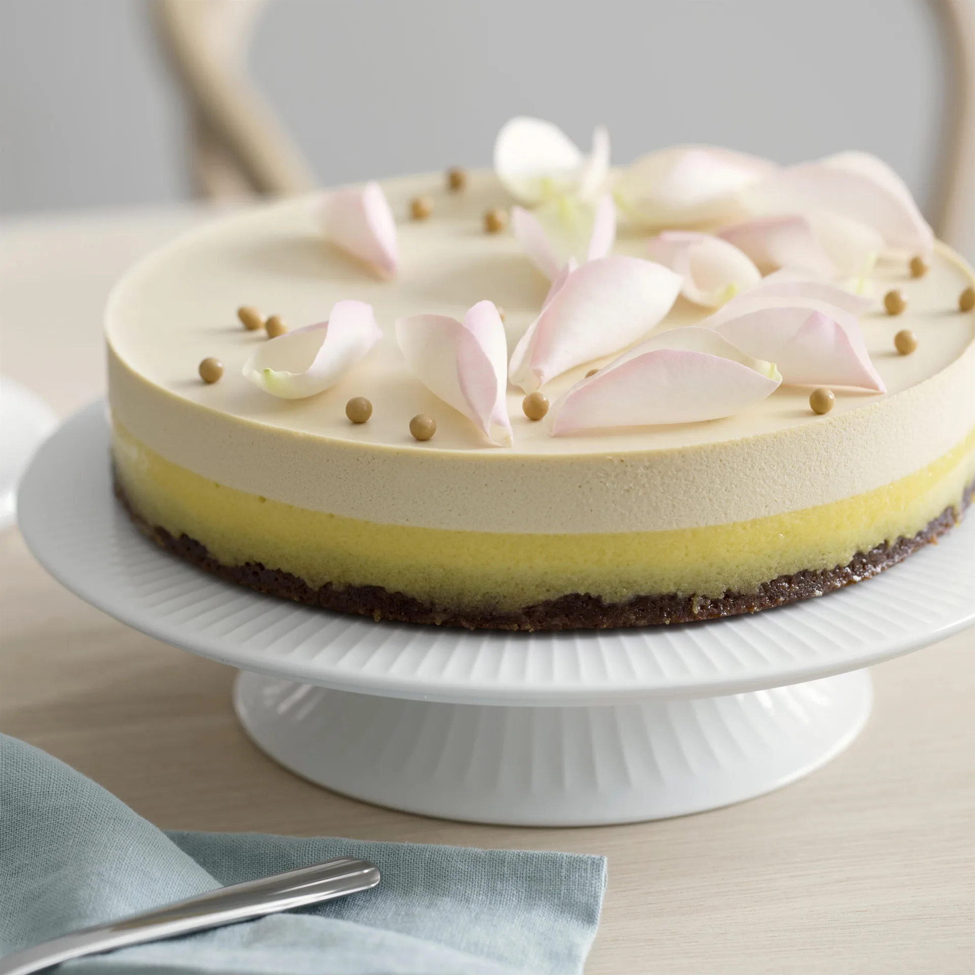 Hammershøi cake platter on base Ø30 cm, 白色 Kähler