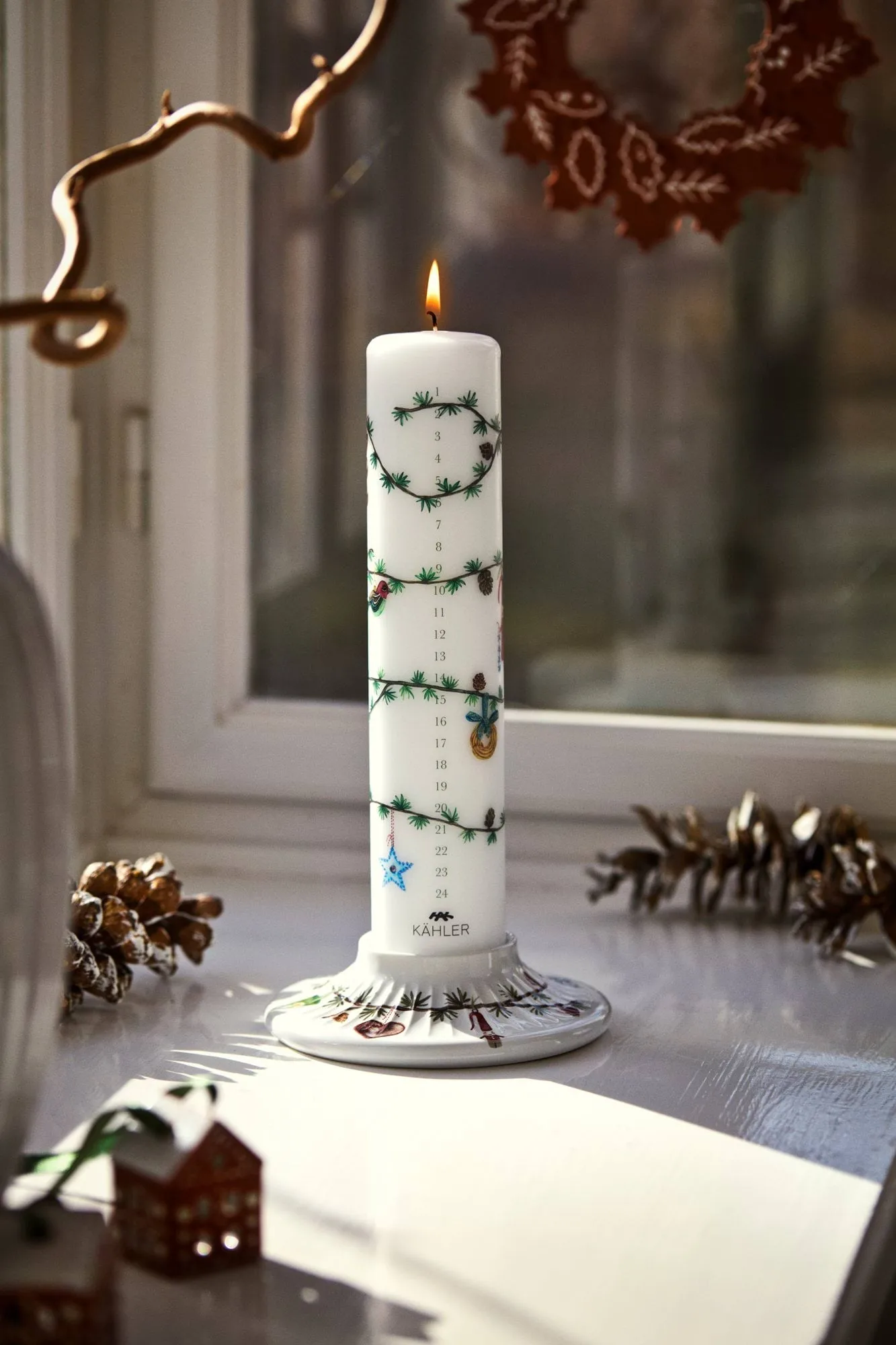 Hammershøi Christmas 降临节蜡烛 Ø5 cm, 2026 Kähler