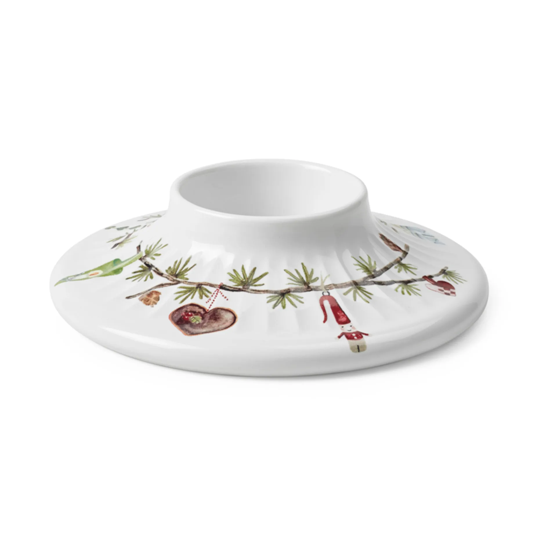 Hammershøi Christmas block 烛台 Ø13 cm, White Kähler