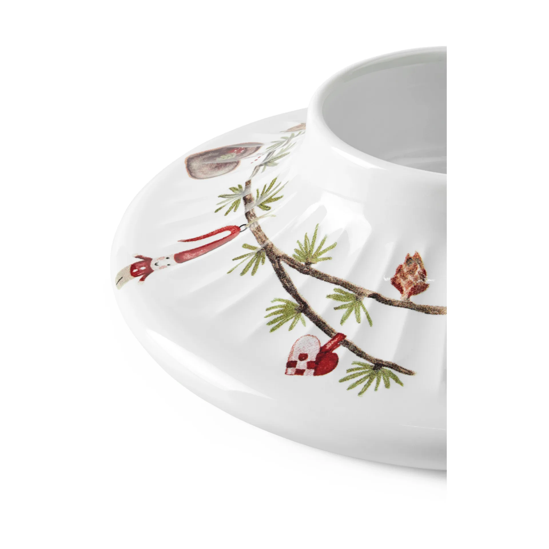 Hammershøi Christmas block 烛台 Ø13 cm, White Kähler