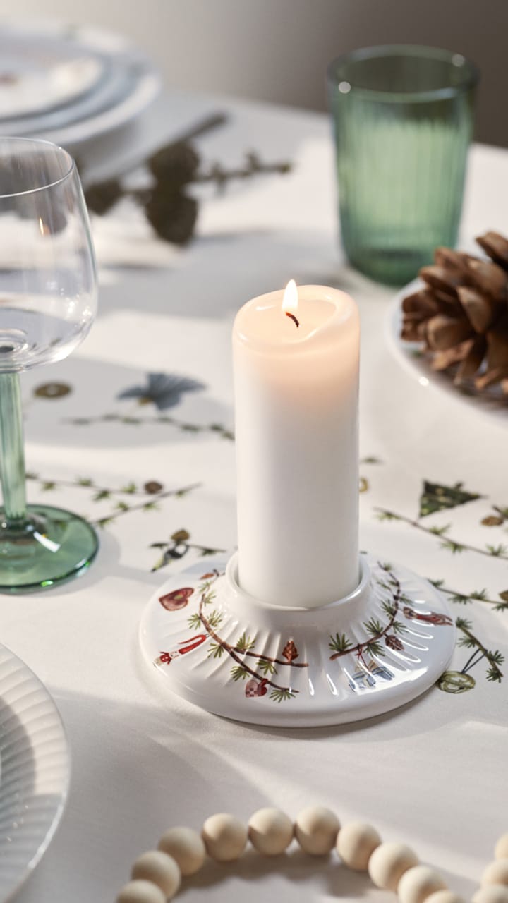 Hammershøi Christmas block 烛台 Ø13 cm, White Kähler