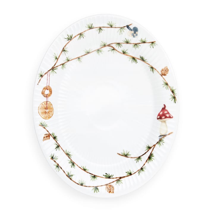 Hammershøi Christmas oval 碟 , 22.5x28.5 cm Kähler