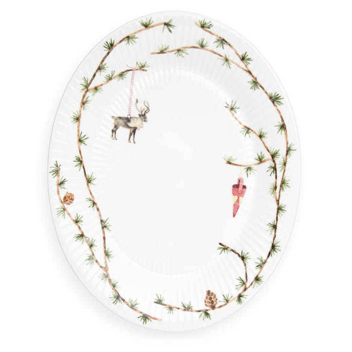 Hammershøi Christmas oval 碟  - 27x34 cm - Kähler