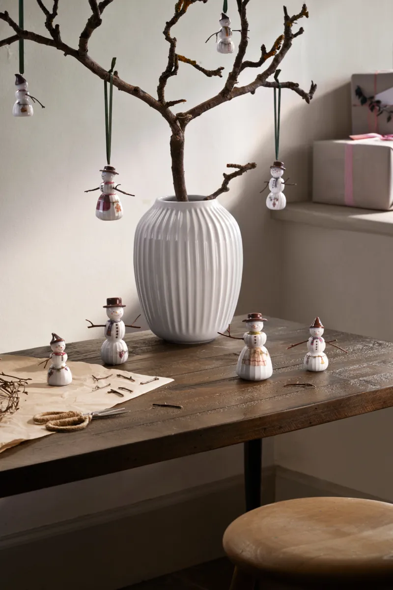Hammershøi Christmas snowman, 白色 Kähler