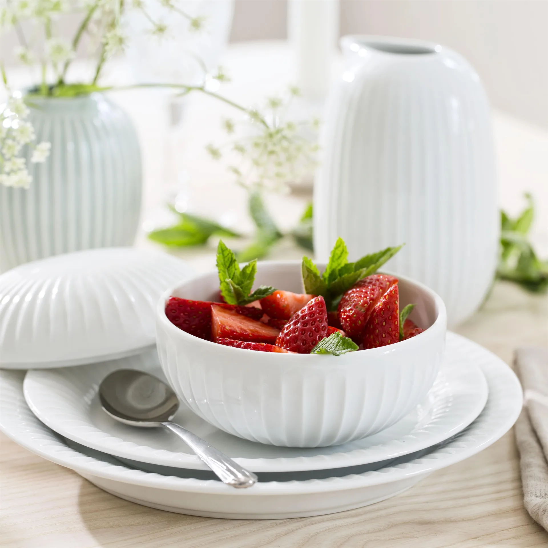 Hammershøi container, 白色 Kähler