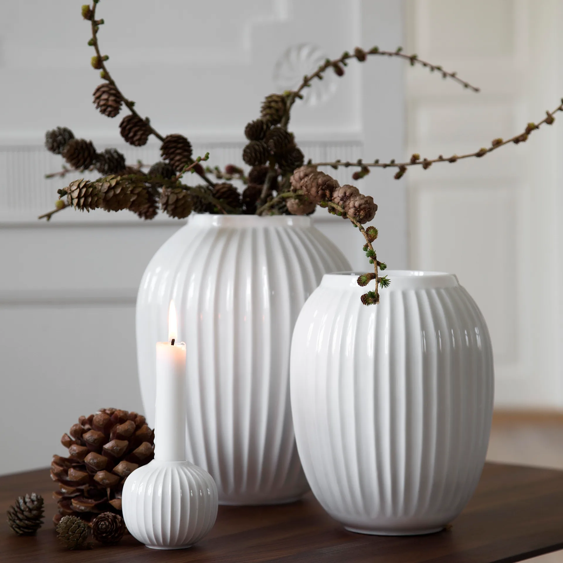 Hammershøi 花瓶 large, 白色 Kähler