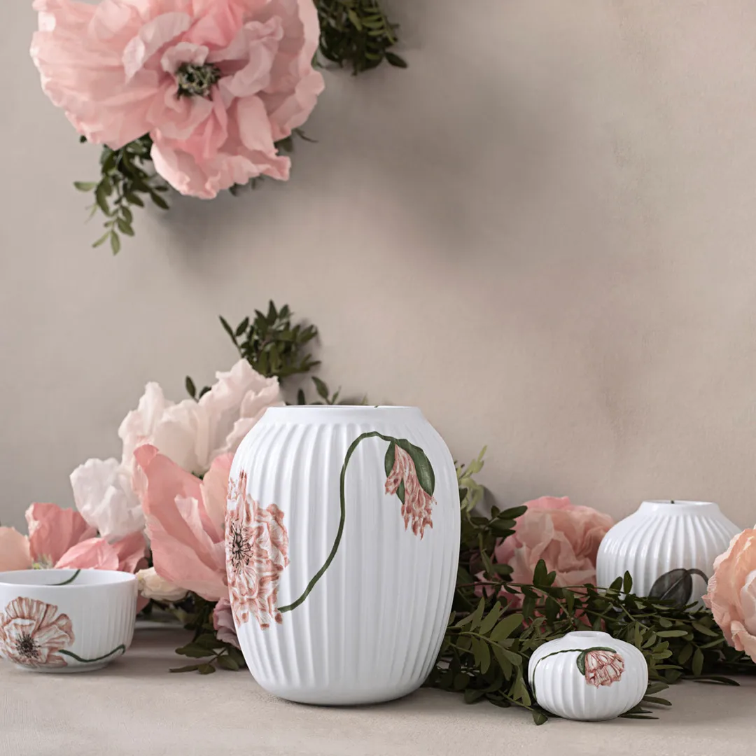 Hammershøi Poppy 花瓶 21cm, 白色 Kähler