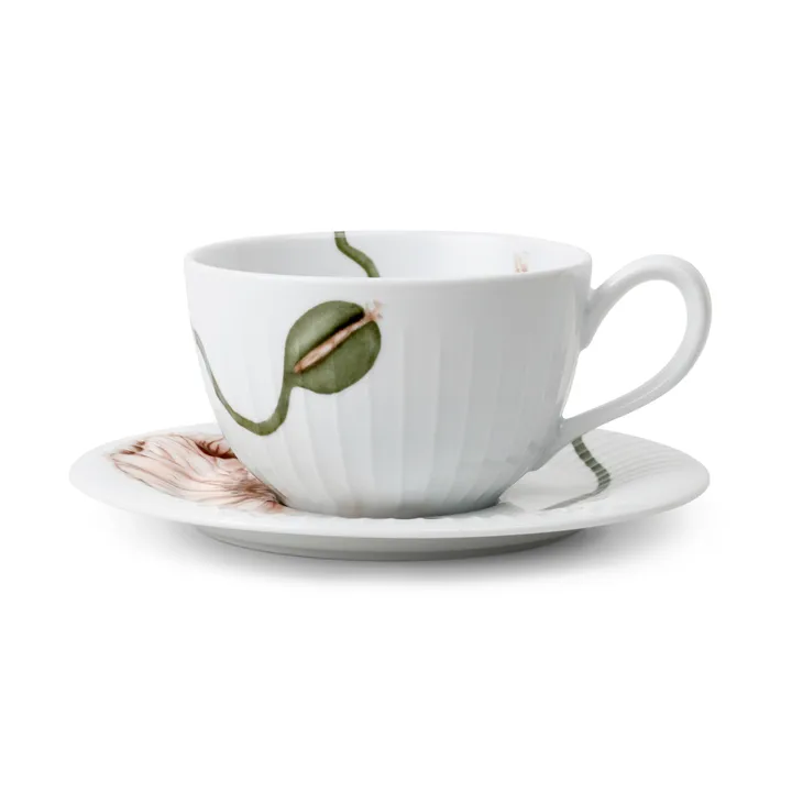 Hammershøi Poppy 带碟茶杯 380ml - 白色 - Kähler