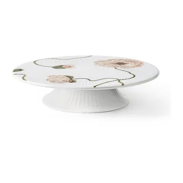 Hammershøi Poppy Cake platter Ø30 cm - 白色 - Kähler