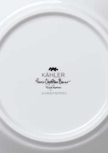 Hammershøi Summer 系列深口餐盘直径21厘米 - 夏日莓果图案 - Kähler