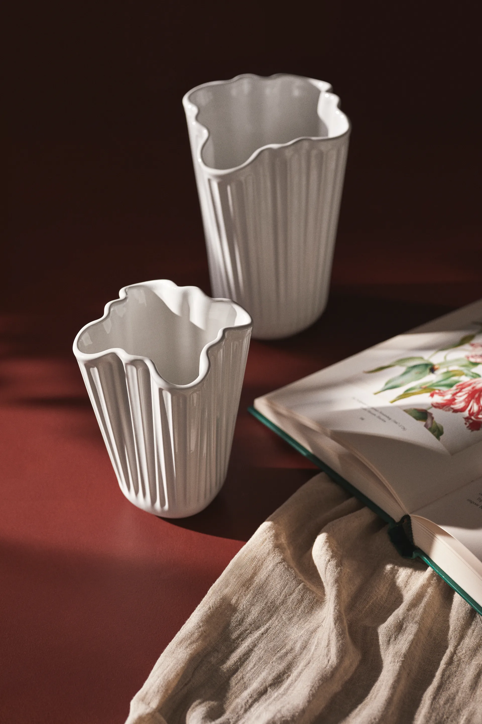 Hammershøi 花瓶 unfold, 白色的, 20,5 cm Kähler