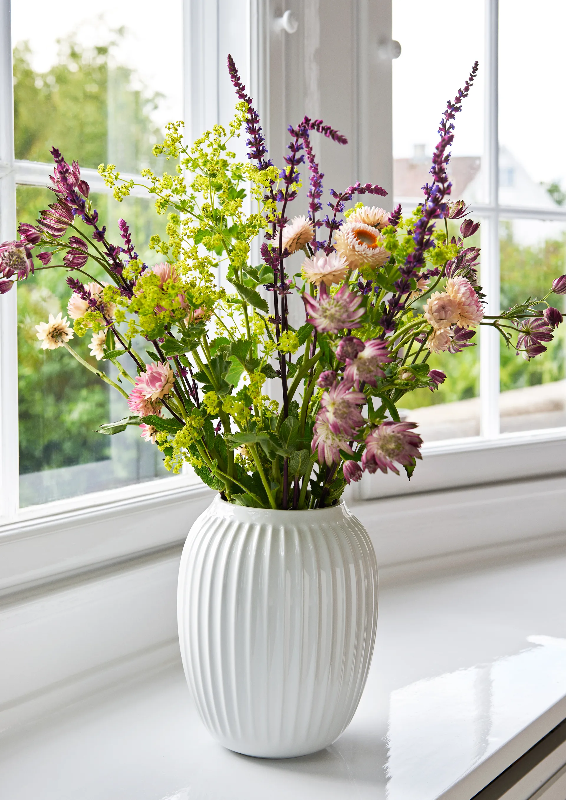 Hammershøi 花瓶 中, 白色 Kähler