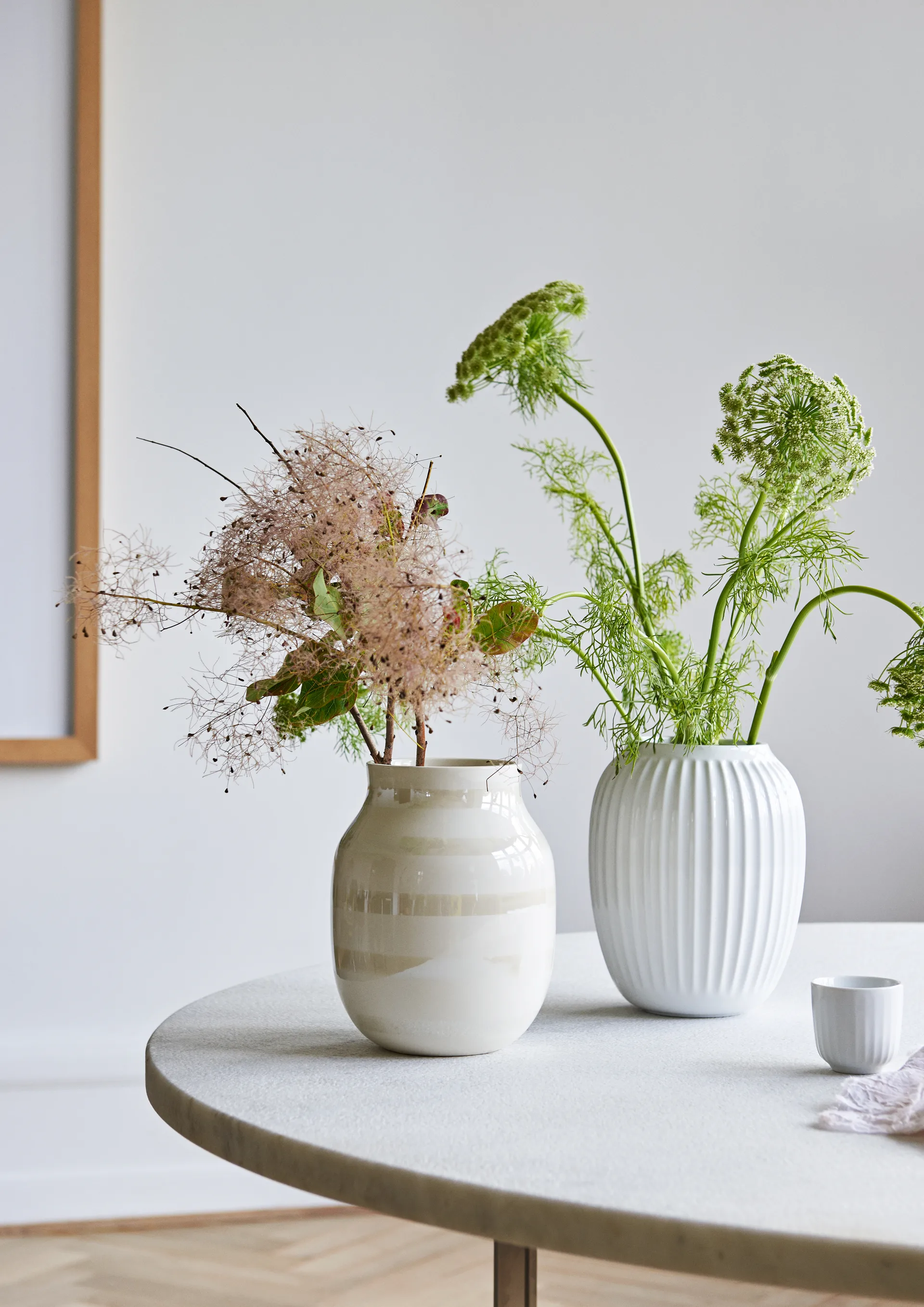 Hammershøi 花瓶 中, 白色 Kähler