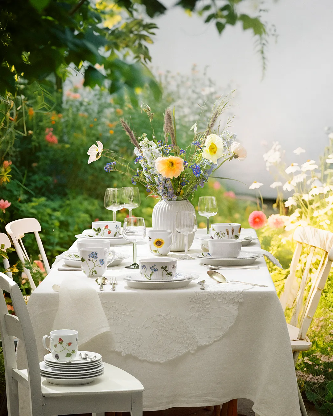 Hammershøi 花瓶 中, 白色 Kähler