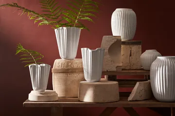 Hammershøi 花瓶 中 - 白色 - Kähler