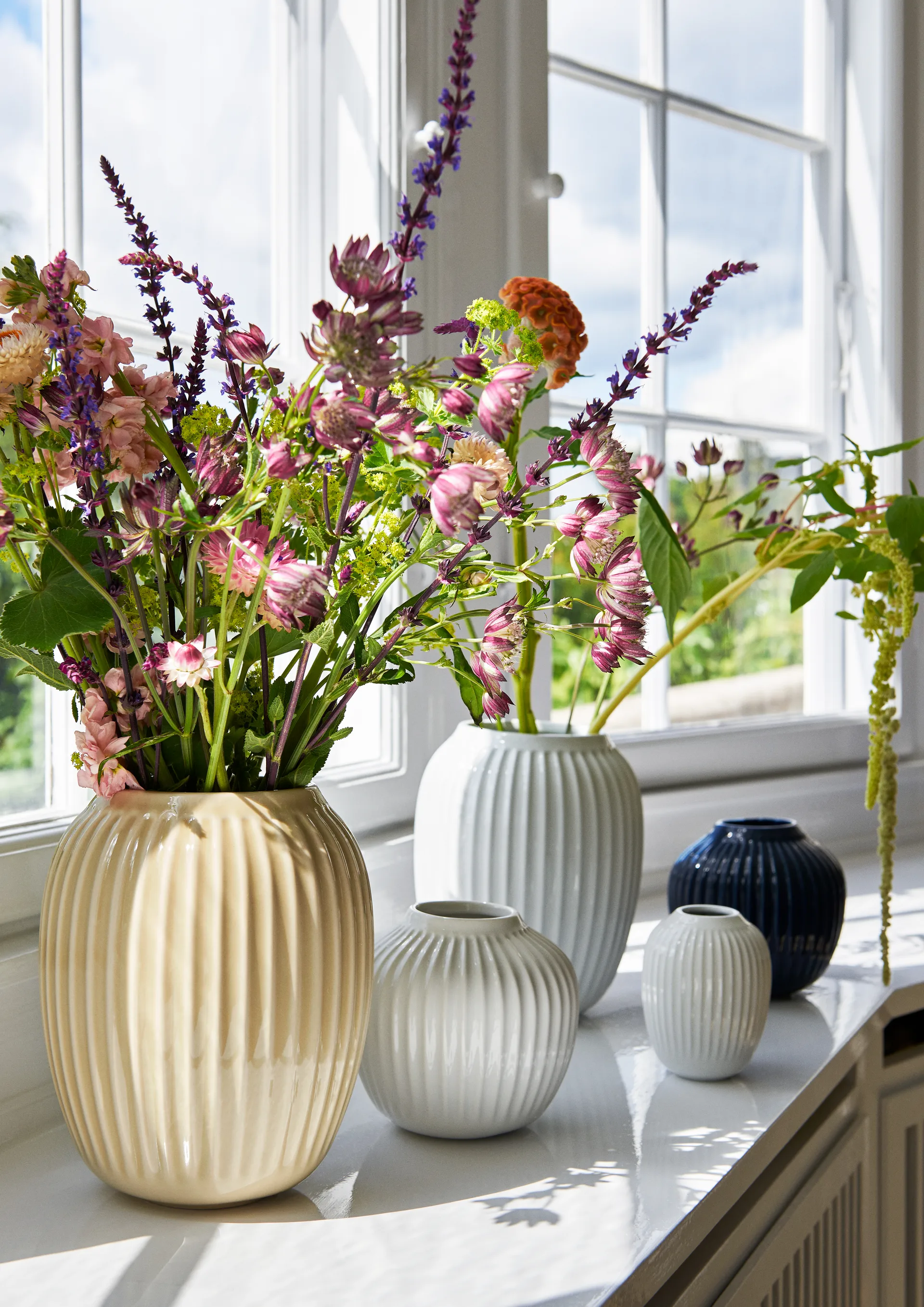 Hammershøi 花瓶 中, 白色 Kähler