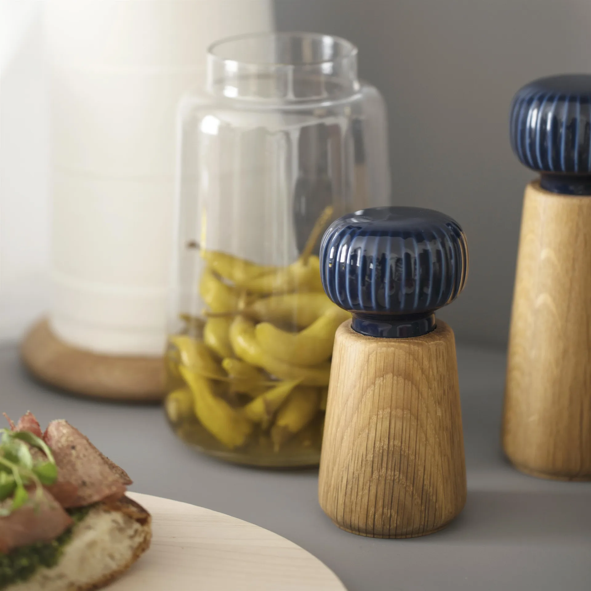 Hammershøi 调料研磨瓶 大, 靛蓝色 Kähler