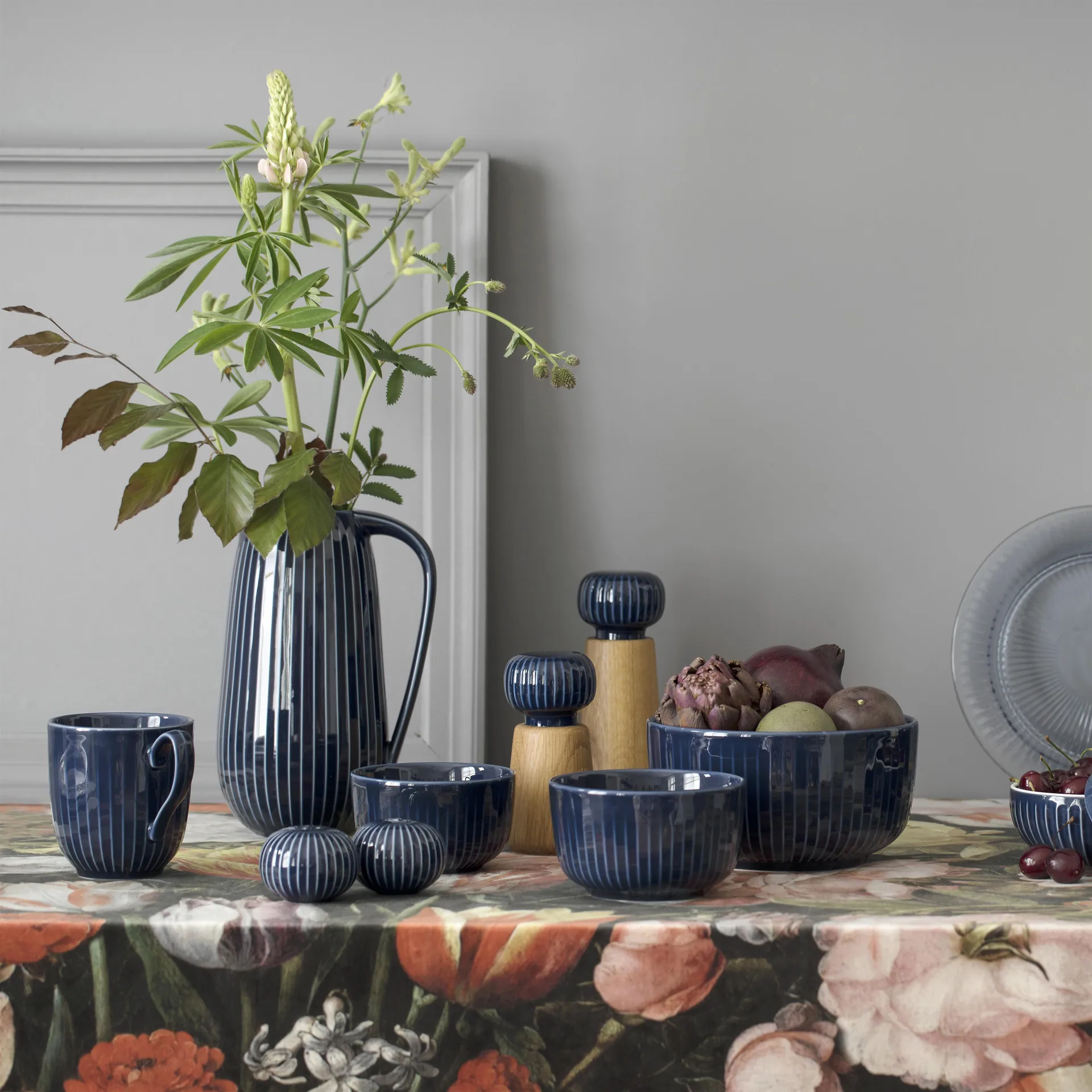 Hammershøi 调料研磨瓶 小, 靛蓝色 Kähler