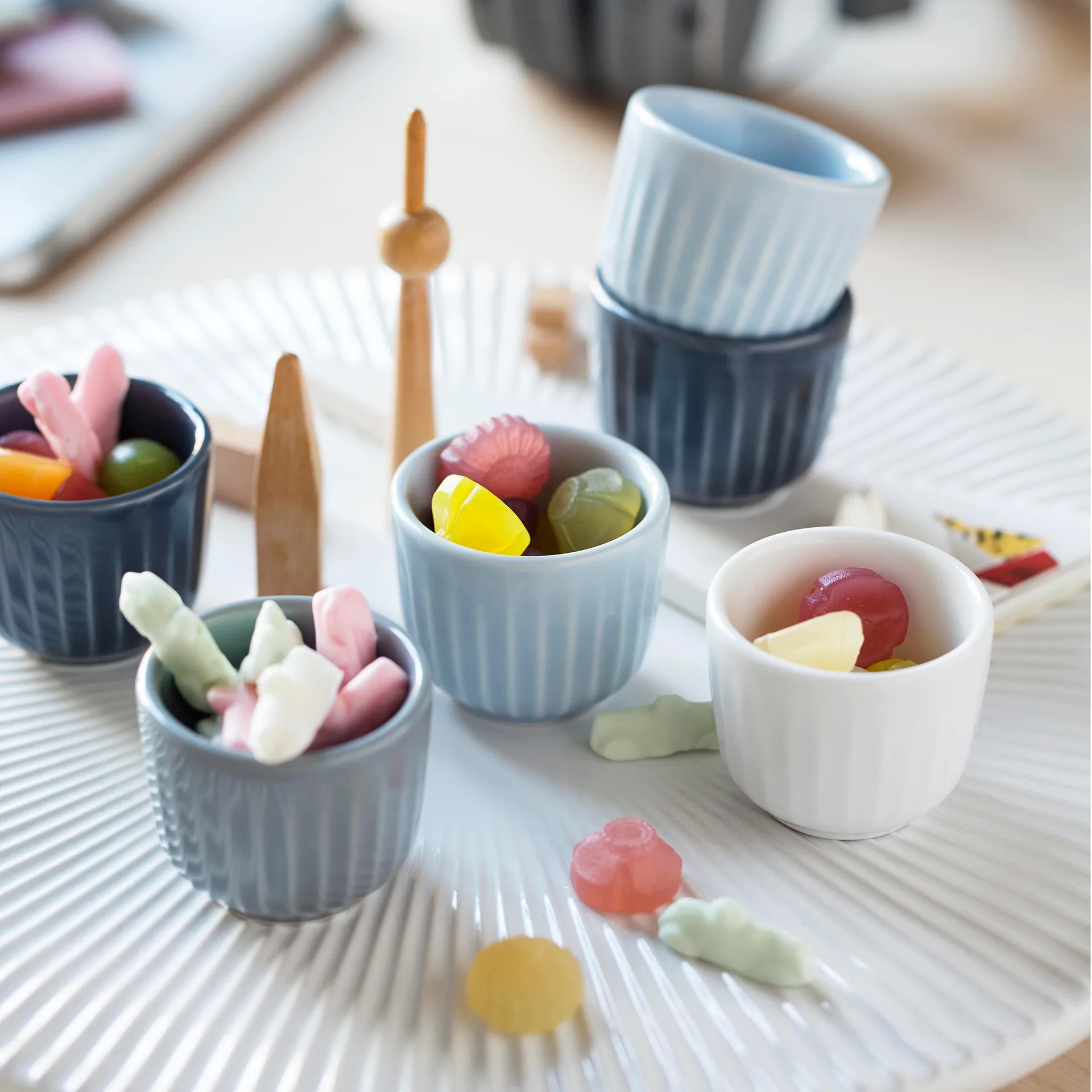 Hammershøi 蛋杯 两件套装, 白色 Kähler