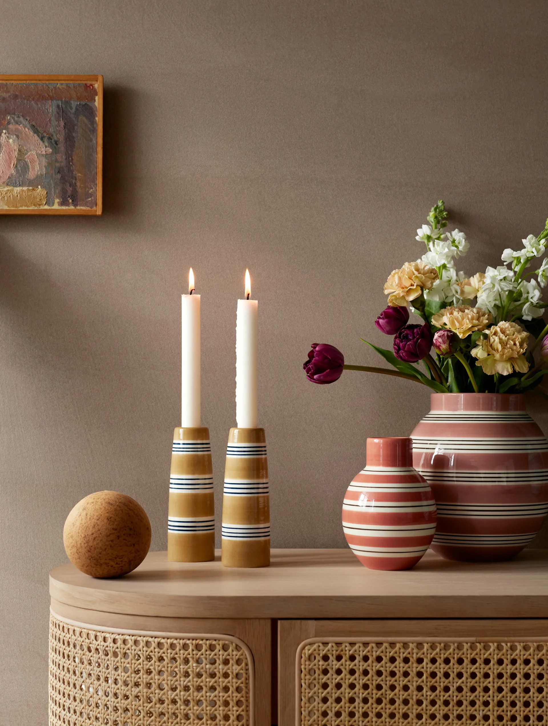 Omaggio Nuovo 烛台  16 cm, Ochre Kähler