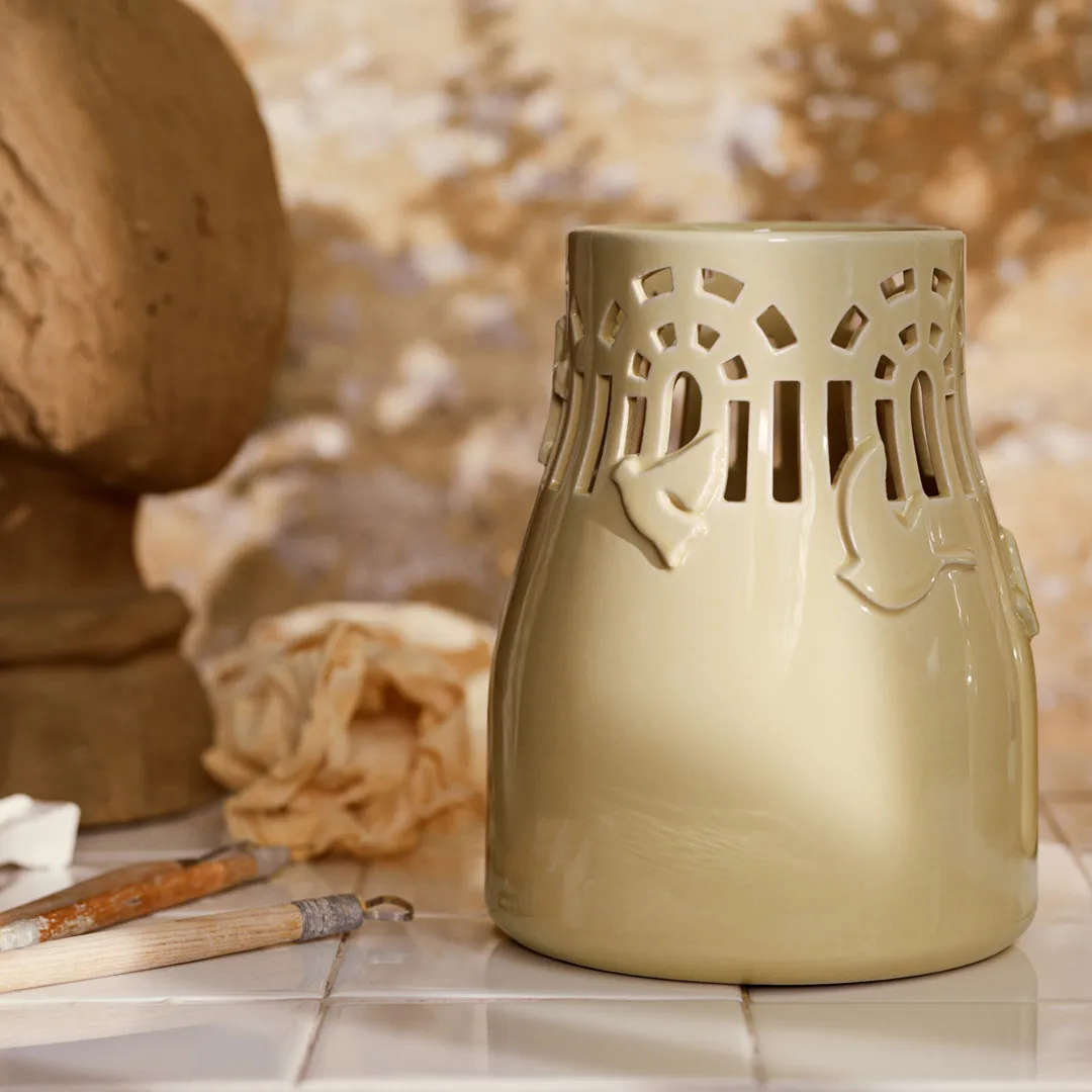 Orangery 花瓶 18cm, 蜂蜜色 Kähler