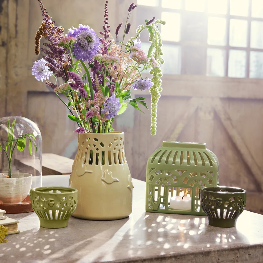 Orangery 花瓶 18cm, 蜂蜜色 Kähler