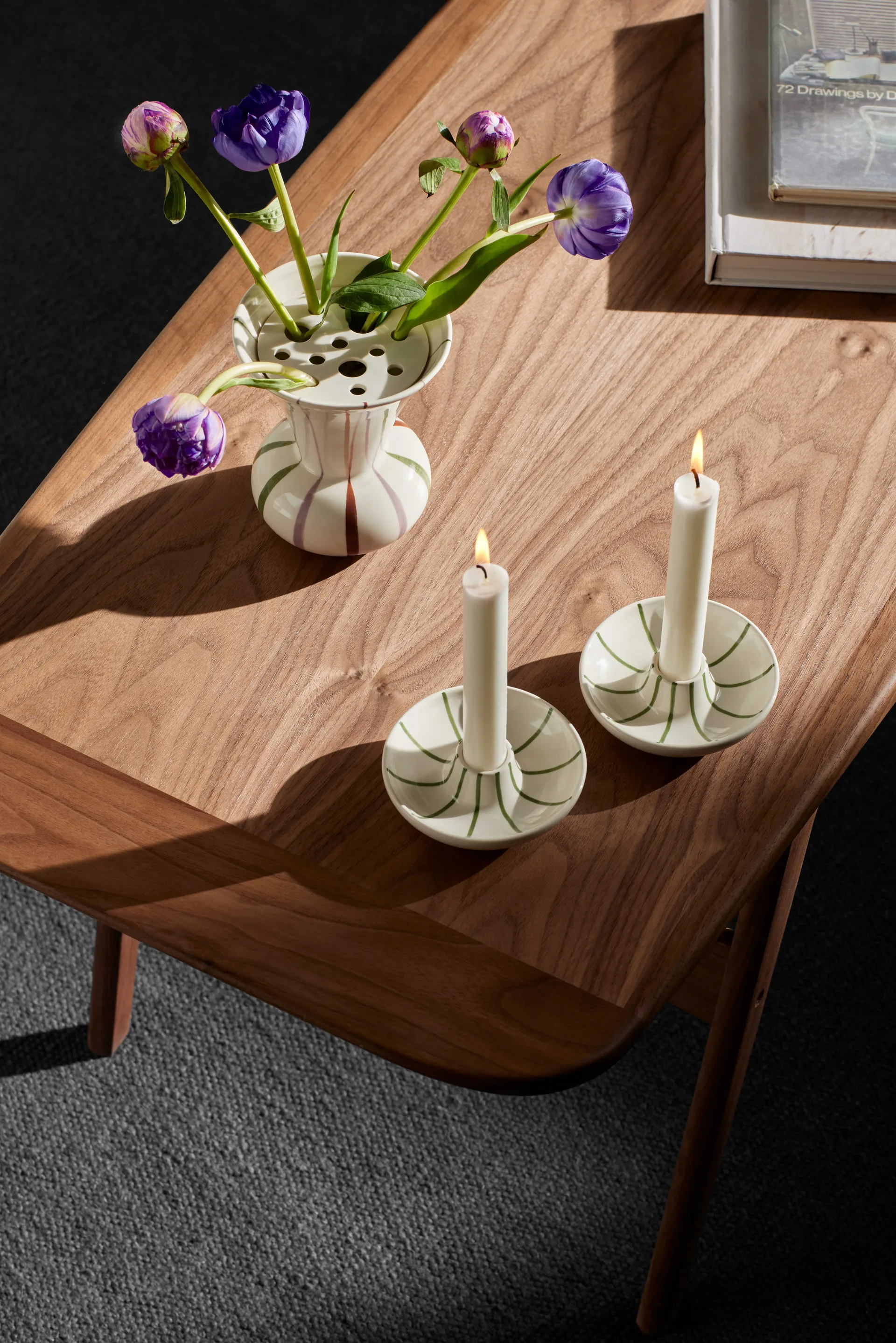 Signature 烛台, 白色-绿色 Kähler