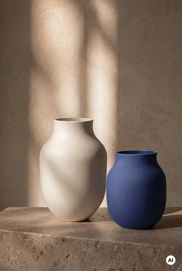 Studio Omaggio 花瓶 - 蓝色，20cm - Kähler