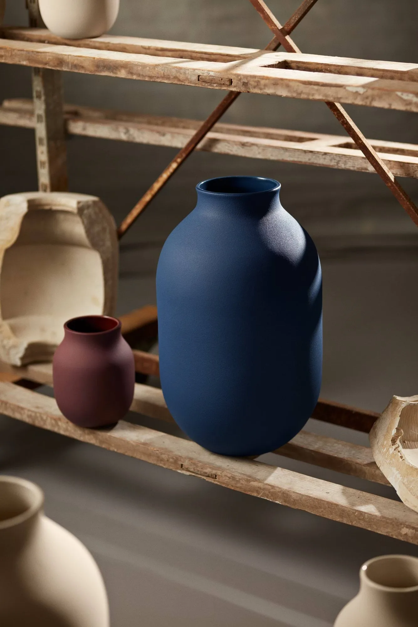 Studio Omaggio 花瓶, 蓝色，50cm Kähler