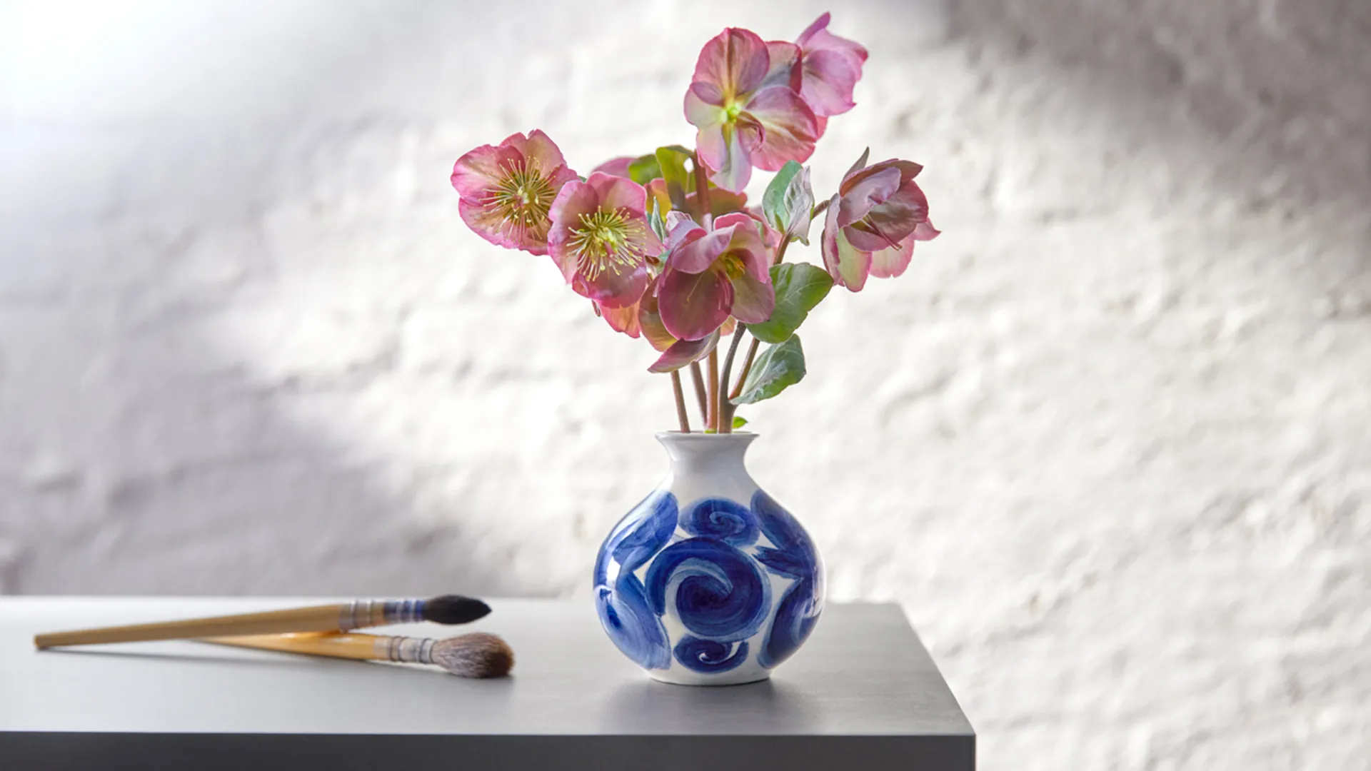 Tulle 花瓶 10.5cm, 蓝色 Kähler