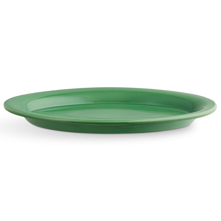 Ursula oval 盘子 22x33 cm - dark green - Kähler