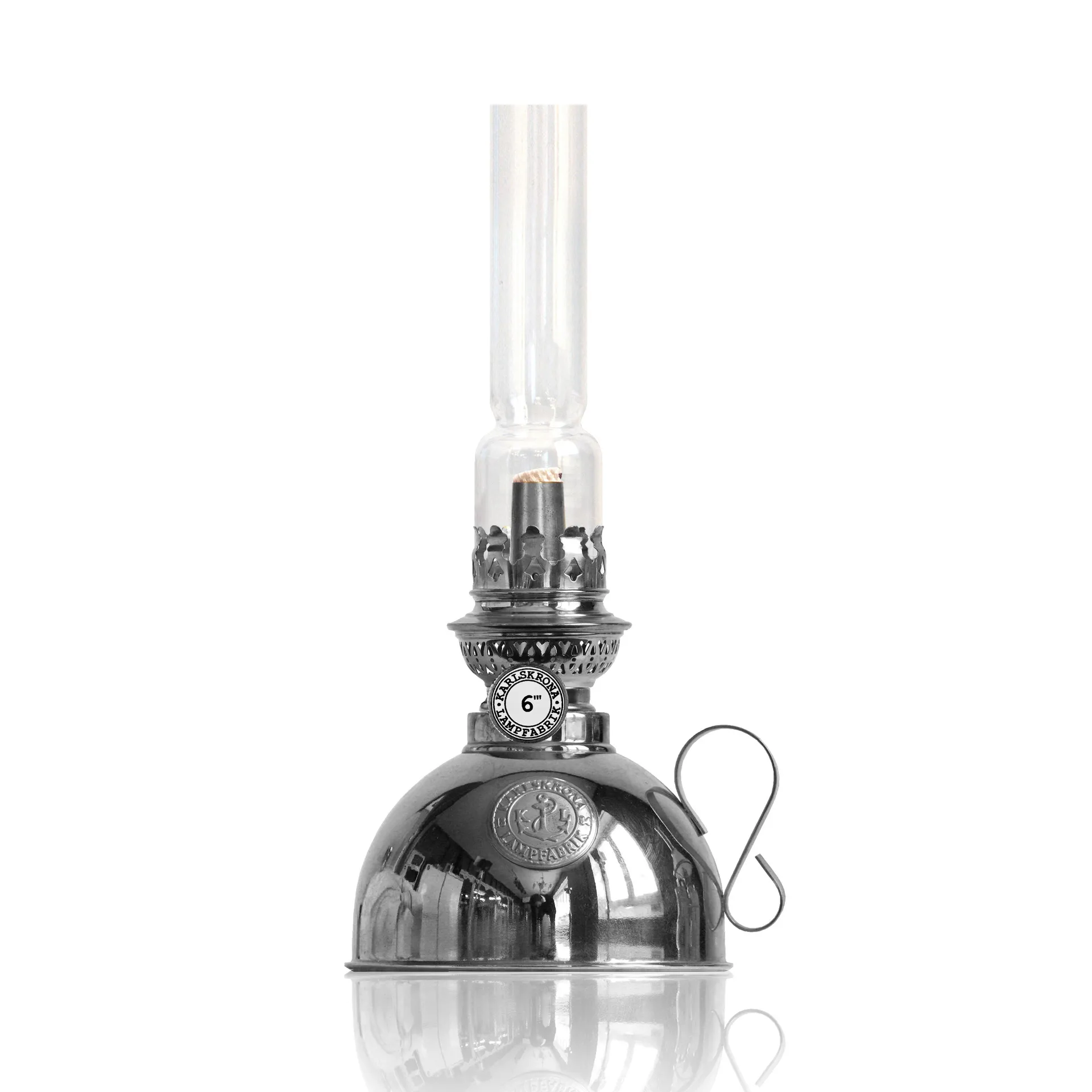 Natt灯an paraffin 灯, nickel Karlskrona Lampfabrik