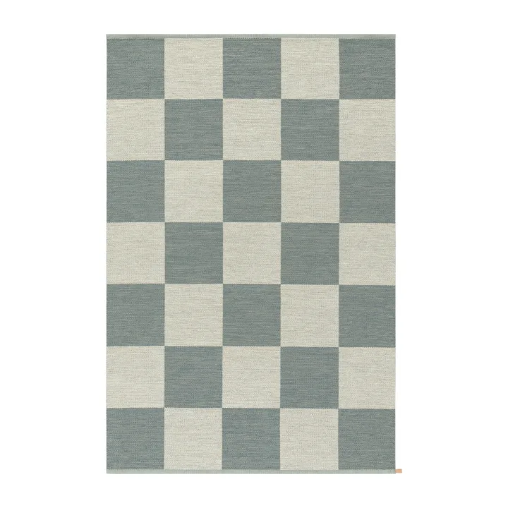 棋盘Icon地毯165x240cm - 偏光蓝 - Kasthall