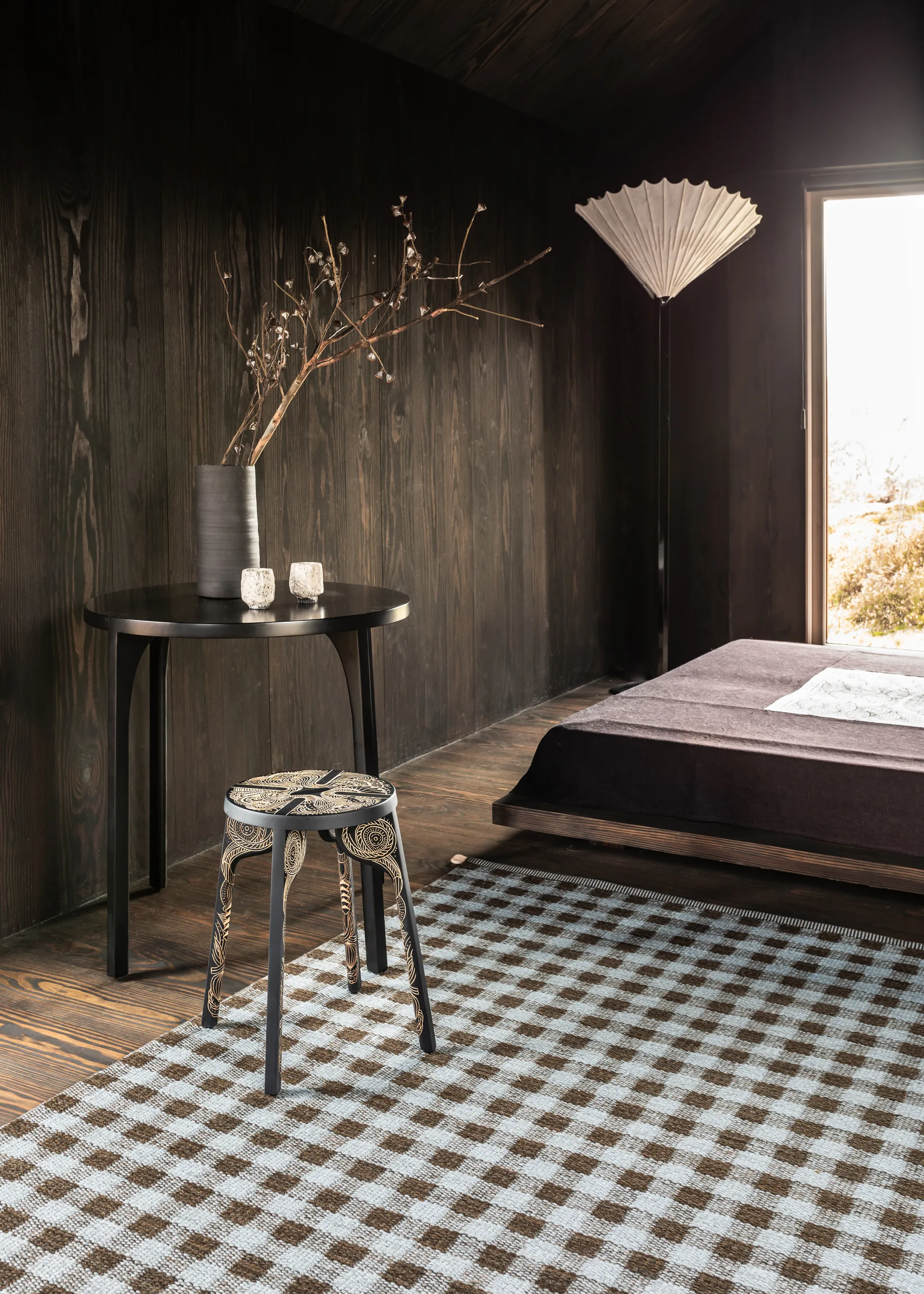 Vichy 地毯 165x240 cm, 薄荷绿 巧克力色 720 Kasthall