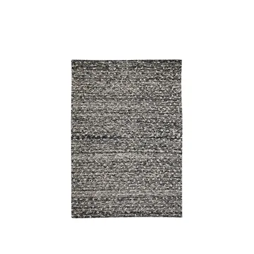 绒毛地毯 - 黑色配白色_170x240cm - Kateha