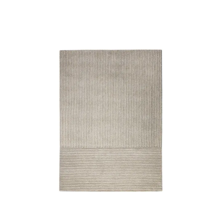 Dunes Straight 波浪纹理北欧风格地毯 - 浅灰色_170x240cm - Kateha