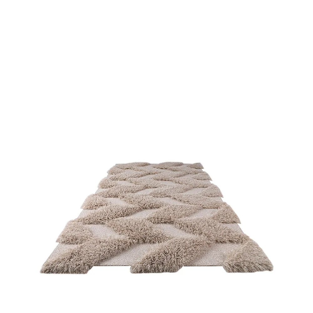 Herringbone Wild 人字纹图案地毯, 浅米色_170x240cm Kateha