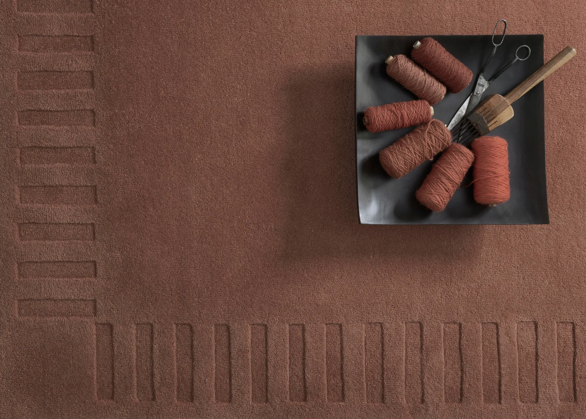 Lea original 羊毛地毯, 锈红色-45, 170x240 cm Kateha