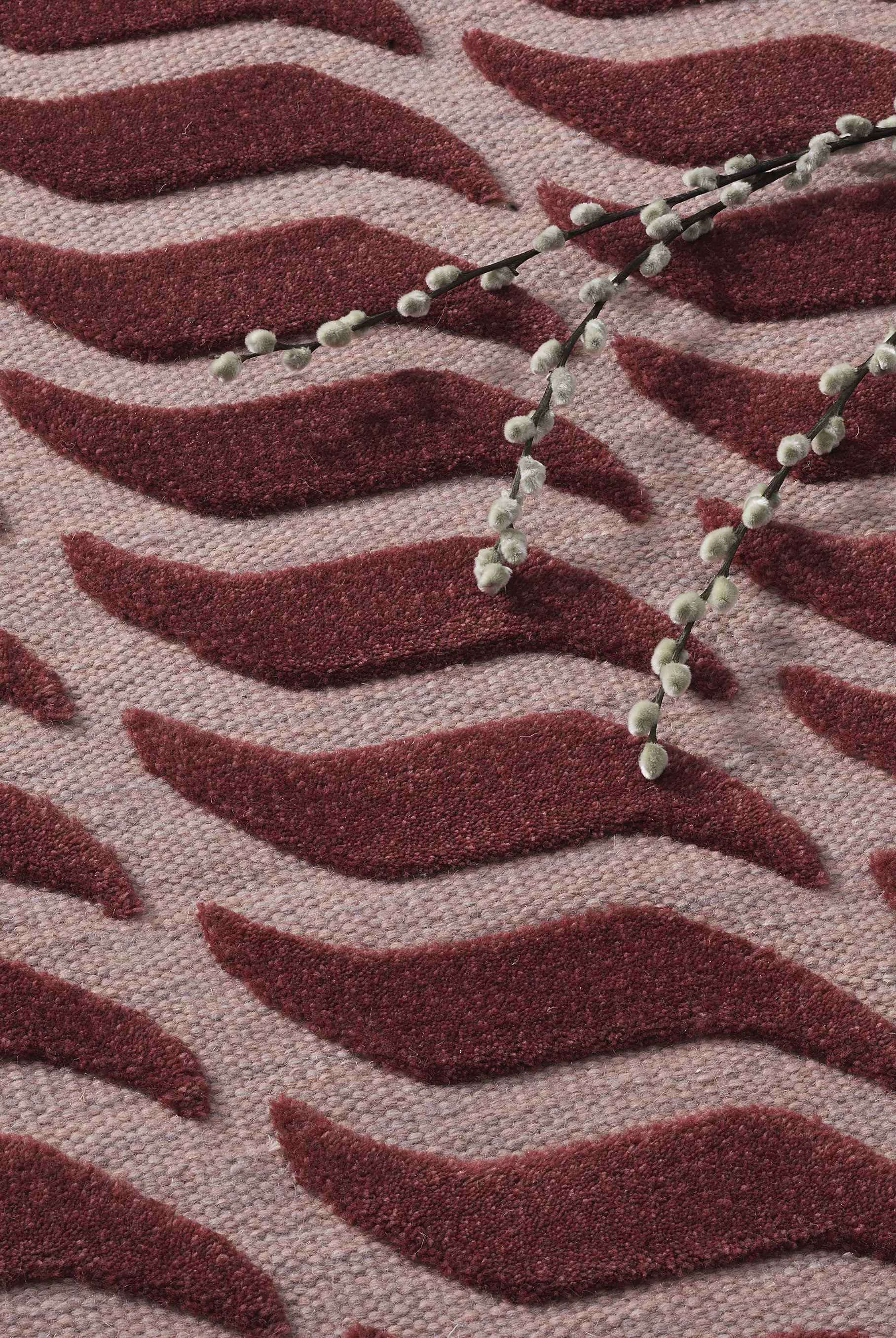 Mimic 地毯, Raspberry 奶油色, 170x240 cm Kateha