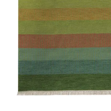 Tofta 波浪地毯80x250cm - 绿色 - Kateha
