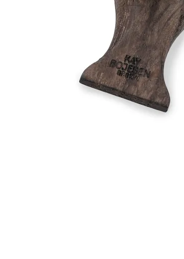 Kaj Bojesen bird keyring - Smoked 自然木色, 黑色 皮革 - Kay Bojesen Denmark