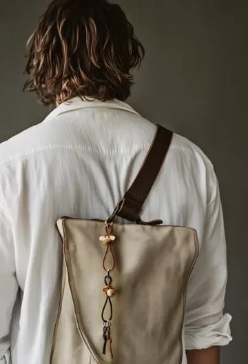 Kaj Bojesen monkey keyring - Teak, limba wood, 原色/自然色 皮革 - Kay Bojesen Denmark