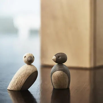 Kay Bojesen 麻雀摆件 2件装 - 橡木 - Kay Bojesen Denmark