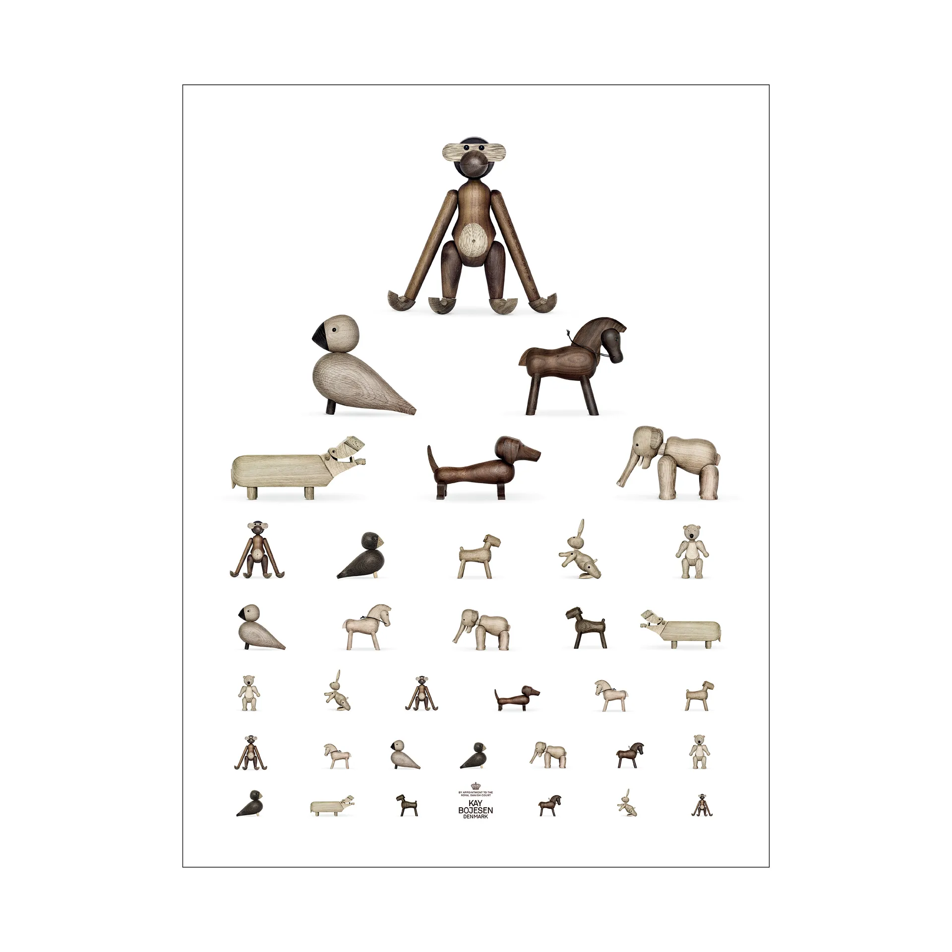 Kay Bojesen 海报 animal, 30x40 cm Kay Bojesen Denmark
