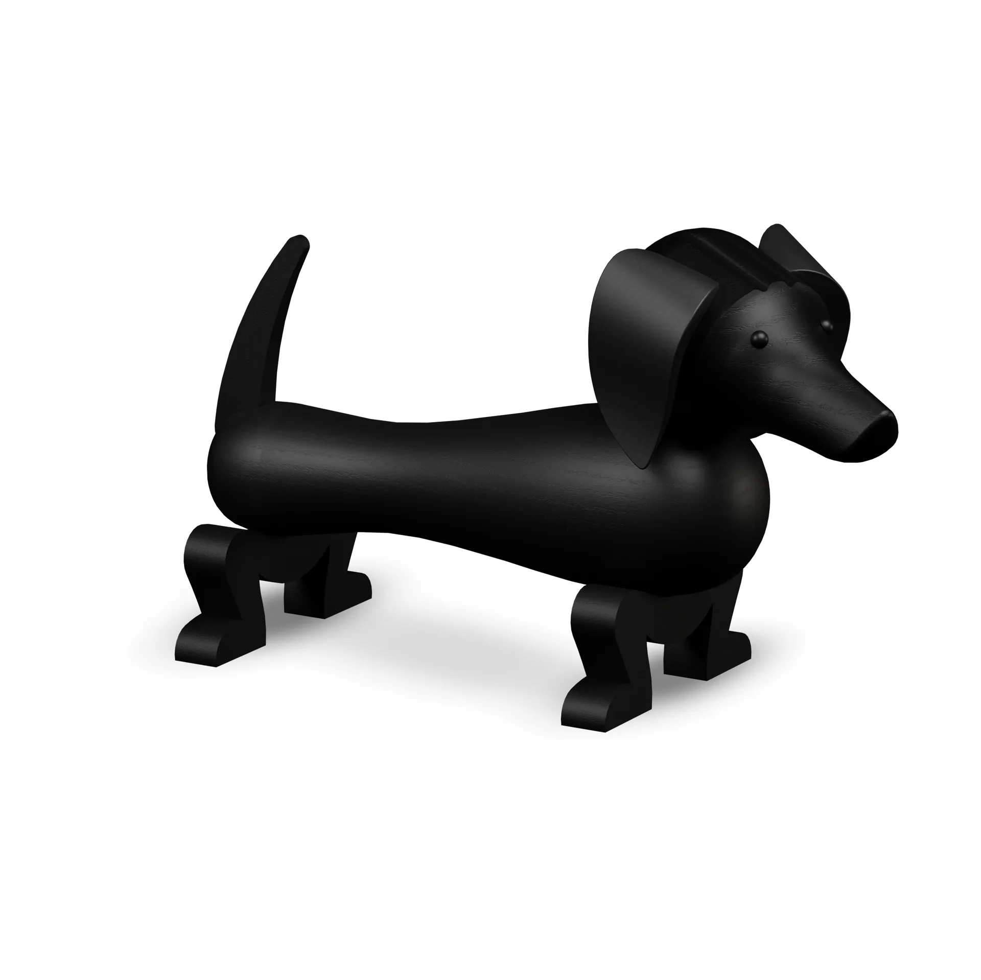 Kay Bojesen dog 28.5 cm, Dark stained 自然木色 Kay Bojesen Denmark