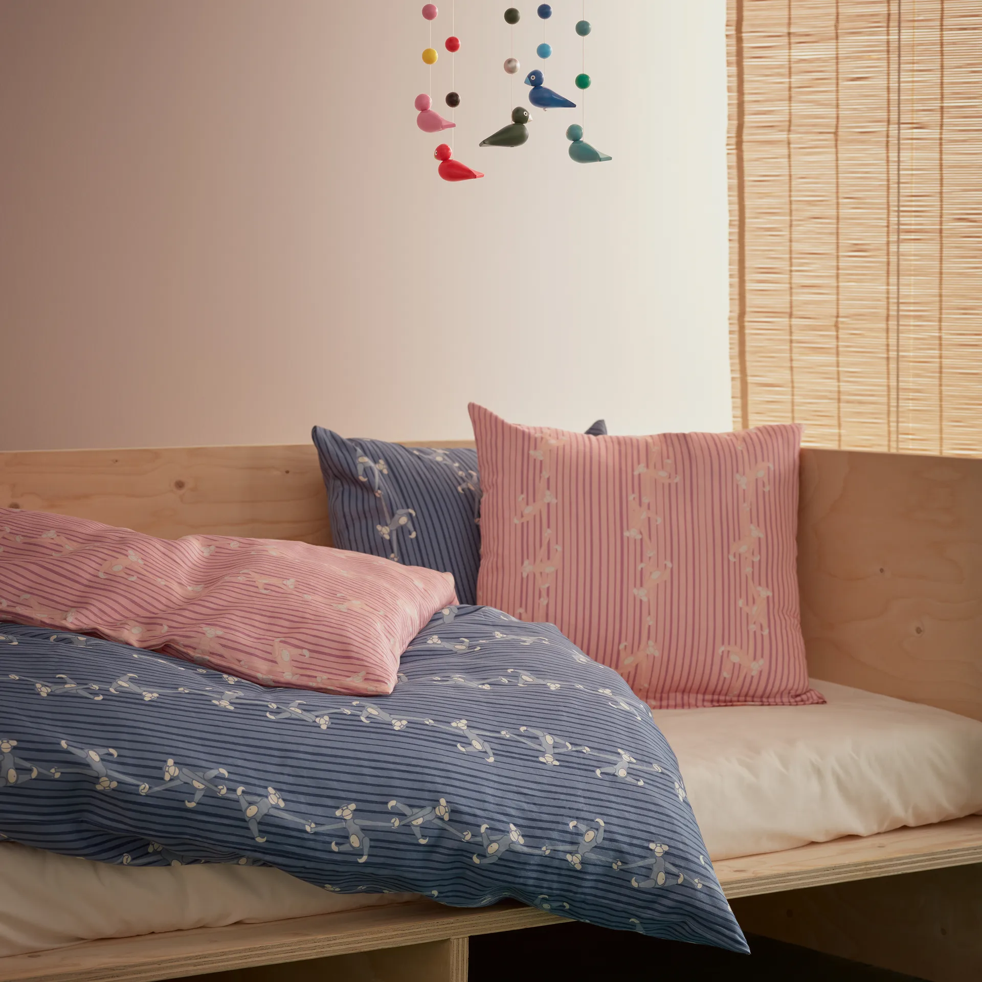 Kay Bojesen duvet cover set monkey 100x140 cm, 蓝色 Kay Bojesen Denmark