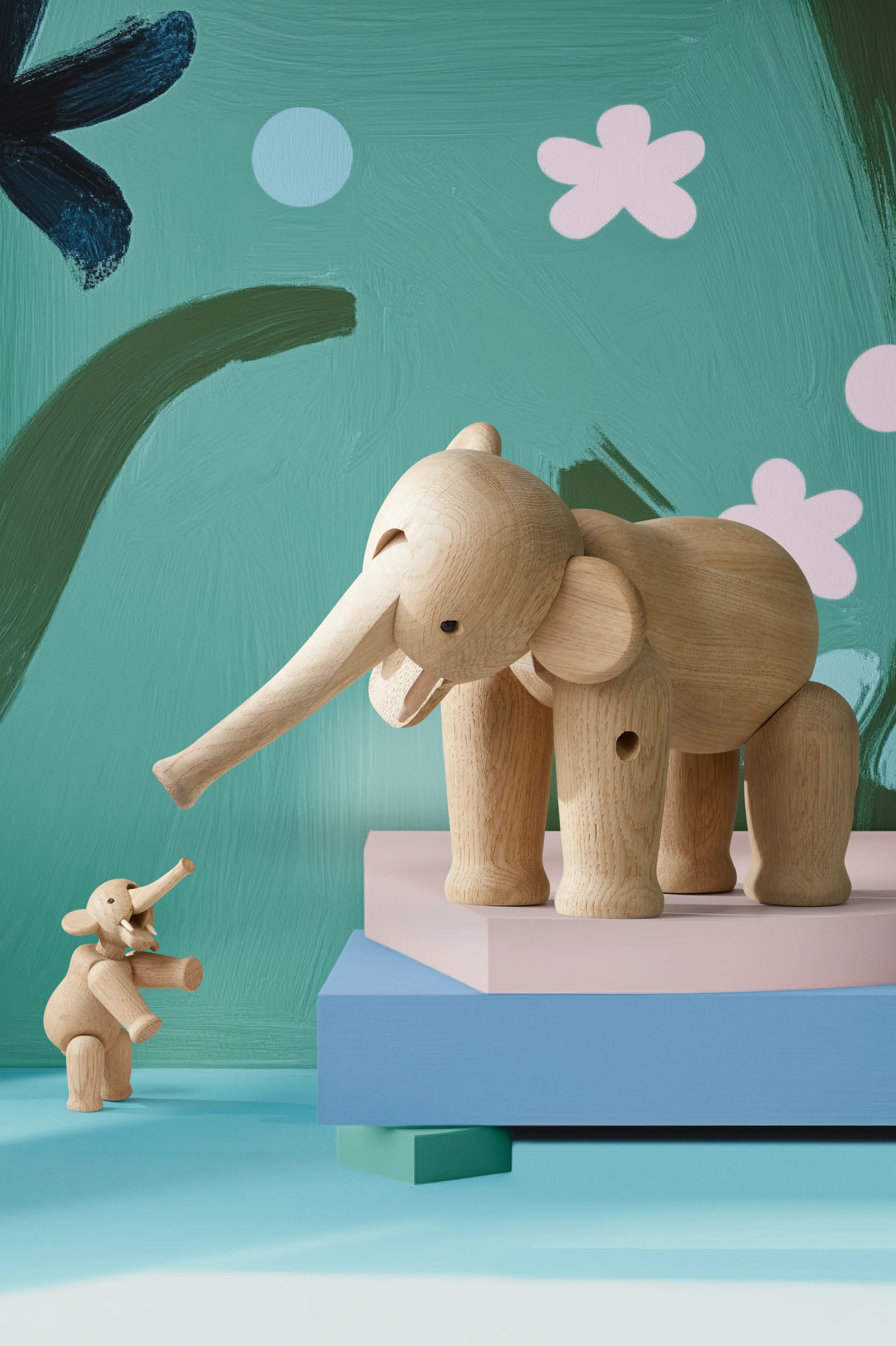 Kay Bojesen elephant Liliput, 自然木色 Kay Bojesen Denmark