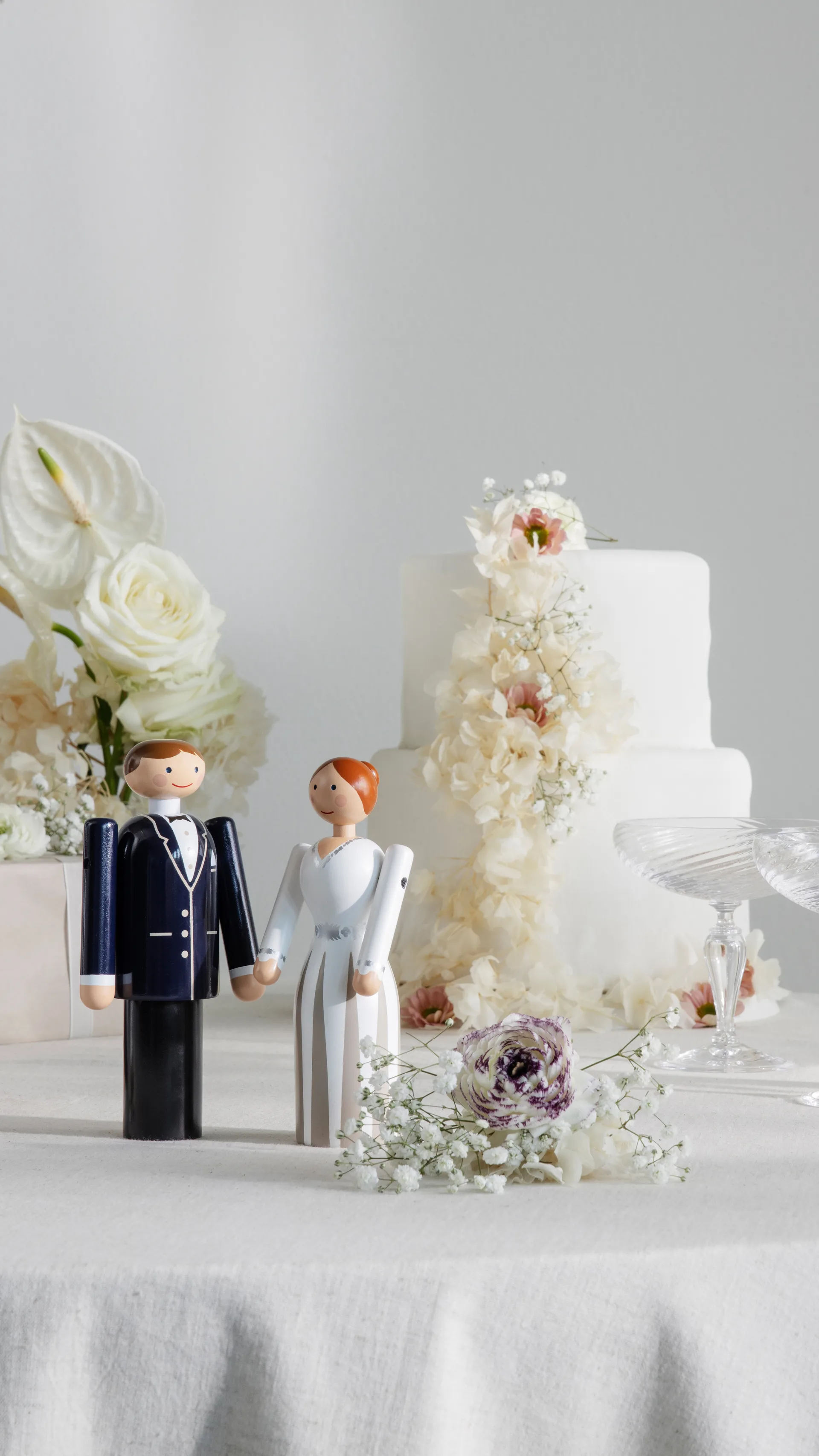 Kay Bojesen groom, 蓝色-黑色 and 白色, 18 cm Kay Bojesen Denmark