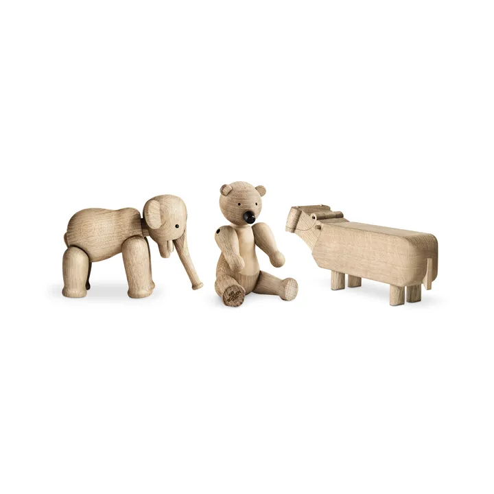 Kay Bojesen Liliput 三件装 - 未处理橡木_未处理枫木 - Kay Bojesen Denmark